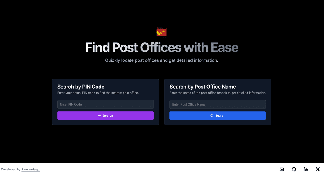 Find Post office